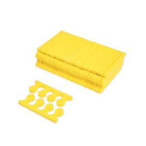Set Despartitoare Degete Pedichiura 50 buc Galben Annette Nails PS-01Y-S50 - Img 2