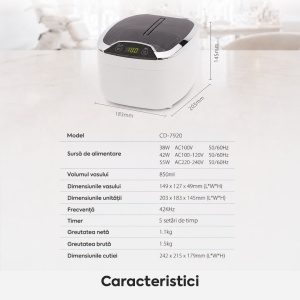 Aparat de Curățare cu Ultrasunete Codyson CD-7920 - Img 7