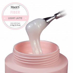 Gel autonivelant MACKS Fiber Light Latte -15gr Hema Free