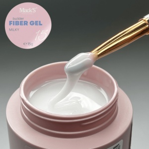 Gel autonivelant MACKS Fiber Milky -15gr Hema Free