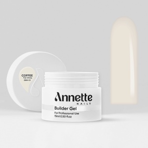 Gel Constructie Half Clear Coffee Flat White ANNETTE NAILS - 15ml - Img 2