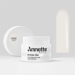 Gel Constructie Half Clear Coffee Flat White ANNETTE NAILS - 15ml - Img 2