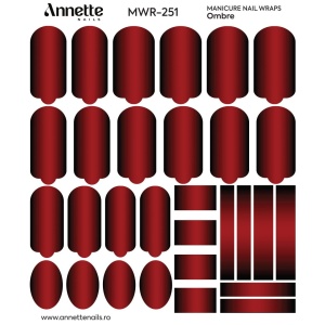 Nail Wraps Manichiura Ombre 251 Annette Nails MWR-251 - Img 2