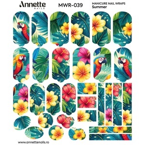 Nail Wraps Manichiura Summer 39 Annette Nails MWR-039 - Img 1