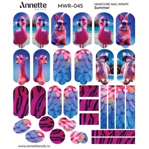 Nail Wraps Manichiura Summer 45 Annette Nails MWR-045 - Img 1