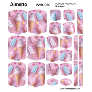 Nail Wraps Pedichiura Summer 30 Annette Nails PWR-030 - Img 2