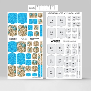 Nail Wraps Pedichiura Summer 35 Annette Nails PWR-035 - Img 4