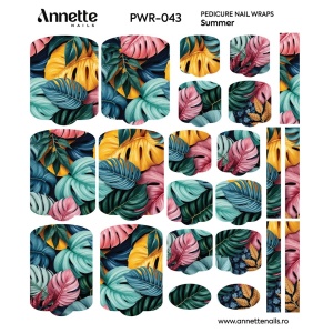 Nail Wraps Pedichiura Summer 43 Annette Nails PWR-043 - Img 2