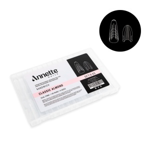 Tipsuri Reutilizabile Sandwich Classic Almond 70 perechi Annette Nails DFT-S-03 - Img 1