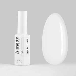 Top Coat Color 1 White - 8ml Annette Nails TCR-01 - Img 2
