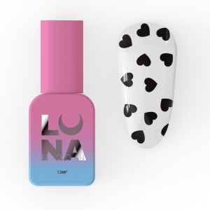 Top coat Romantic Negru - LUNAMOON - 13ml