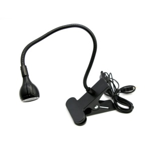 Lampa UV LED cu cleste si brat flexibil USB negru