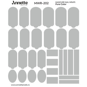 Nail Wraps Manichiura Pure Color 202 Annette Nails MWR-202 - Img 1