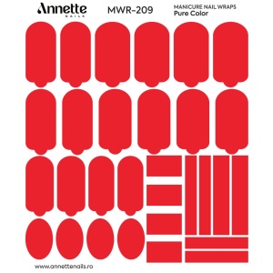 Nail Wraps Manichiura Pure Color 209 Annette Nails MWR-209 - Img 2