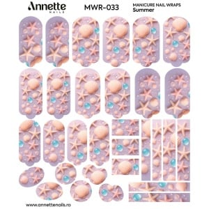 Nail Wraps Manichiura Summer 33 Annette Nails MWR-033 - Img 2