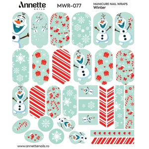 Nail Wraps Manichiura Winter 77 Annette Nails MWR-077 - Img 2