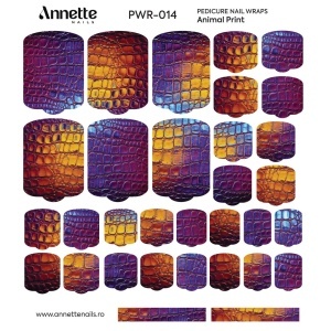 Nail Wraps Pedichiura Animal Print 14 Annette Nails PWR-014 - Img 1