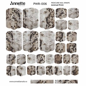 Nail Wraps Pedichiura Animal Print 6 Annette Nails PWR-006 - Img 2