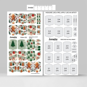 Nail Wraps Pedichiura MAX Winter 72 Annette Nails PWM-072 - Img 4