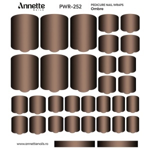 Nail Wraps Pedichiura Ombre 252 Annette Nails PWR-252 - Img 1
