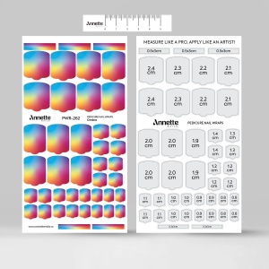Nail Wraps Pedichiura Ombre 262 Annette Nails PWR-262 - Img 4