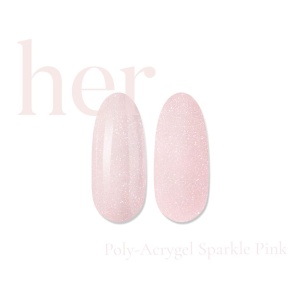 Poly - Acrygel - HER - SPARKLE PINK - 30gr