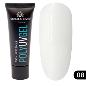 Polygel constructie Alb GLOBAL FASHION - 30g