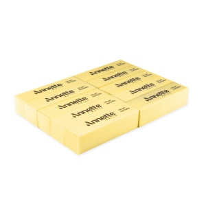 Set Buffer Unghii 10 buc 100 grit Galben Annette Nails PBF-01-100Y-S10 - Img 1