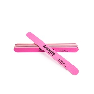 Set Pile Unghii din Lemn Ovale 10 buc 180/180 grit Roz Annette Nails PWD-01-180/180P-S10 - Img 1