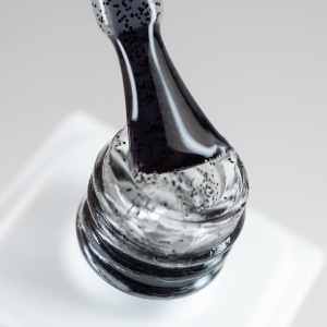 Top Coat AnnetteNails Velvet black dots 1 no wipe VD-01 - 12ml - Img 1