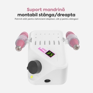 Freza Unghii Profesionala Brillian B350D Saeshin + Mandrina H350 Pink 35.000 RPM - Img 5