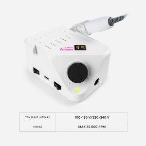 Freza Unghii Profesionala Brillian B350D Saeshin + Mandrina H350 White 35.000 RPM - Img 3