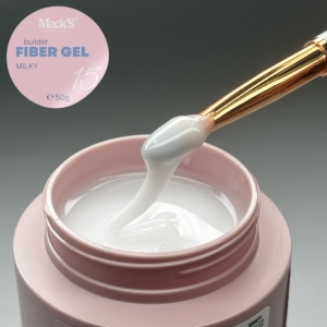 Gel autonivelant MACKS Fiber Milky -50gr Hema Free