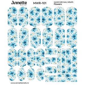 Nail Wraps Manichiura Flowers 101 Annette Nails MWR-101 - Img 2