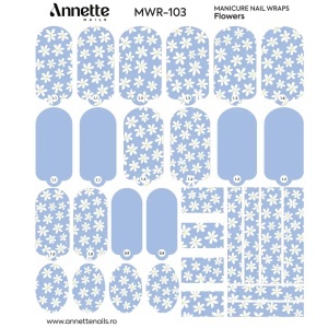 Nail Wraps Manichiura Flowers 103 Annette Nails MWR-103 - Img 1