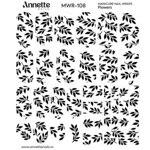 Nail Wraps Manichiura Flowers 108 Annette Nails MWR-108 - Img 1