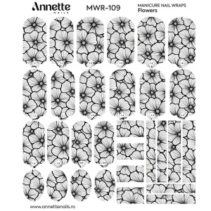 Nail Wraps Manichiura Flowers 109 Annette Nails MWR-109 - Img 2