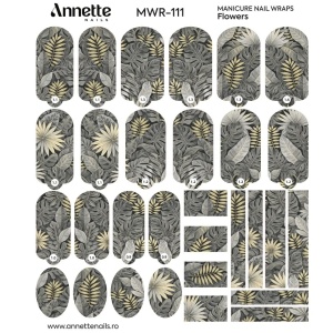 Nail Wraps Manichiura Flowers 111 Annette Nails MWR-111 - Img 2