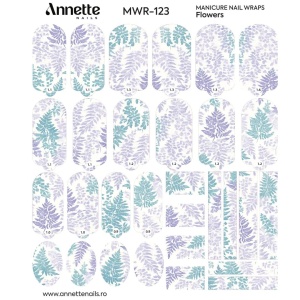 Nail Wraps Manichiura Flowers 123 Annette Nails MWR-123 - Img 2