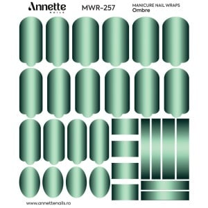 Nail Wraps Manichiura Ombre 257 Annette Nails MWR-257 - Img 1