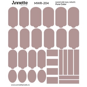 Nail Wraps Manichiura Pure Color 204 Annette Nails MWR-204 - Img 1