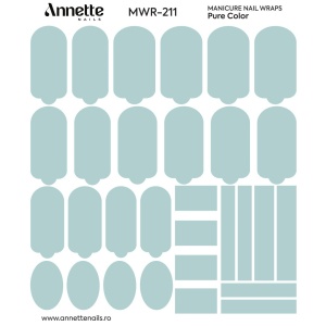 Nail Wraps Manichiura Pure Color 211 Annette Nails MWR-211 - Img 2