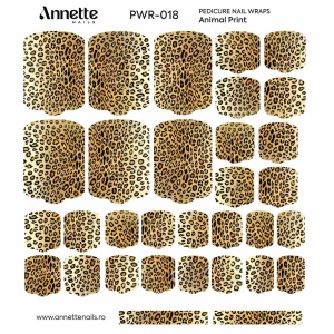 Nail Wraps Pedichiura Animal Print 18 Annette Nails PWR-018 - Img 2