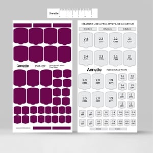 Nail Wraps Pedichiura Pure Color 207 Annette Nails PWR-207 - Img 3