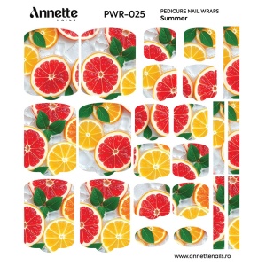 Nail Wraps Pedichiura Summer 25 Annette Nails PWR-025 - Img 2