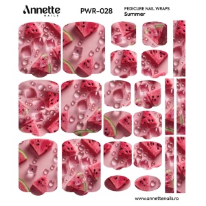 Nail Wraps Pedichiura Summer 28 Annette Nails PWR-028 - Img 2