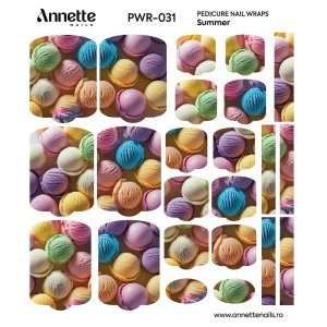 Nail Wraps Pedichiura Summer 31 Annette Nails PWR-031 - Img 1