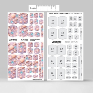 Nail Wraps Pedichiura Summer 33 Annette Nails PWR-033 - Img 3