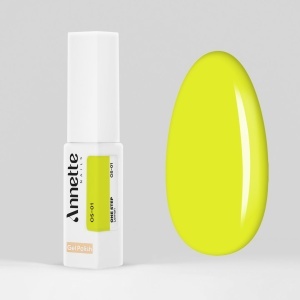 Oja Semipermanenta 3 in 1 One Step Lemon - 8ml Annette Nails OS-01 - Img 2