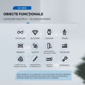 Aparat de Curățare cu Ultrasunete Codyson CD-4830 - Img 4